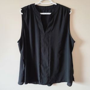 M&s Sleeveless V Neck Blouse